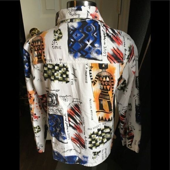 Chico’s Shaman Speaks Cotton Jacket - Picture 2 of 7